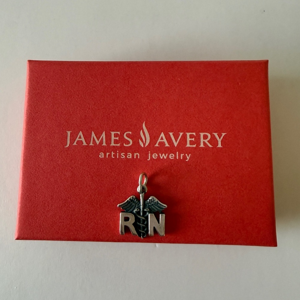James Avery 925 Sterling Silver RN Nurse Charm